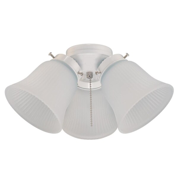 Westinghouse Ceiling Fan -Light Kit 3Lgt Cluster White Finish Frosted Ribbed Glass 7784700 - main
